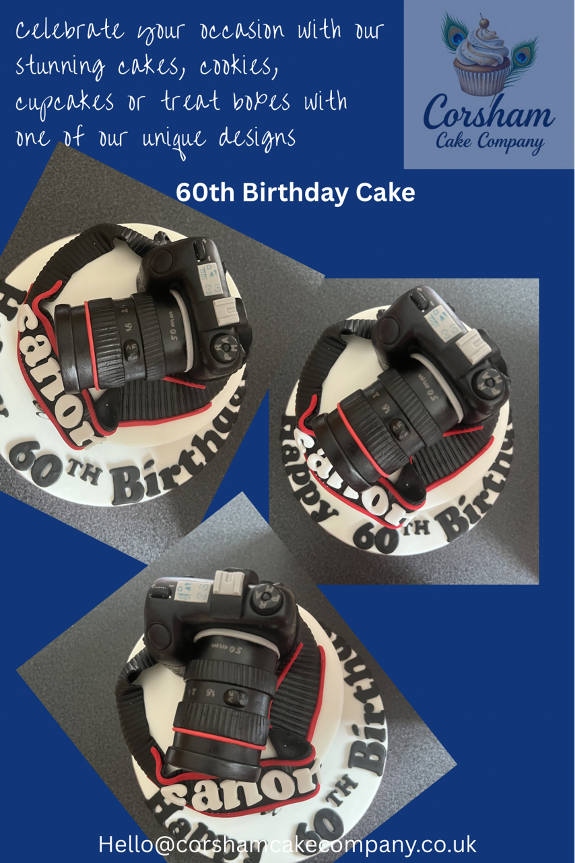 Canon Camera 60th Cake